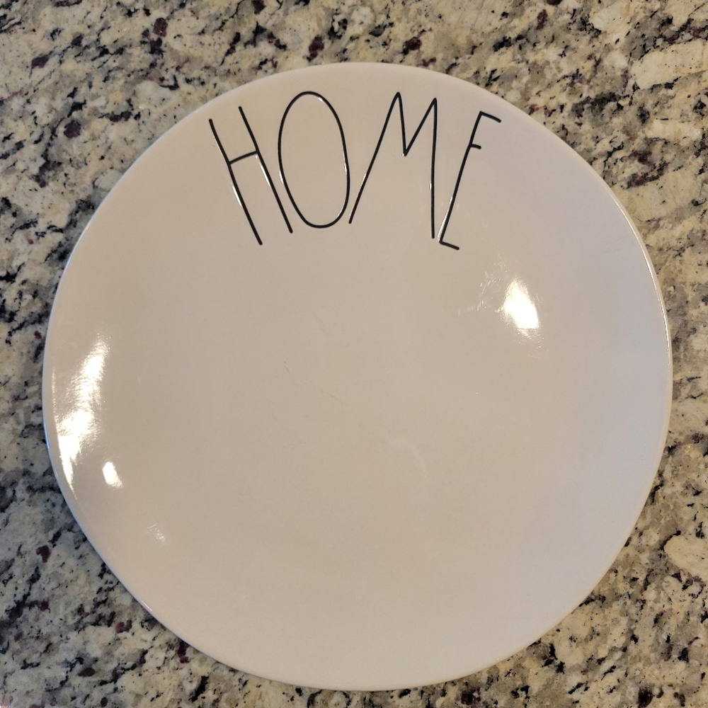 Rae Dunn "Home" ceramic plate